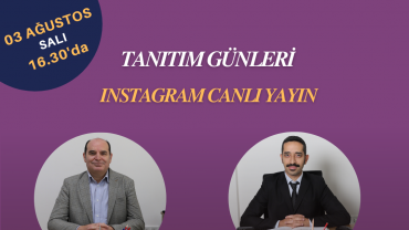 2021 Tanıtım Günleri Instagram Canlı Yayın