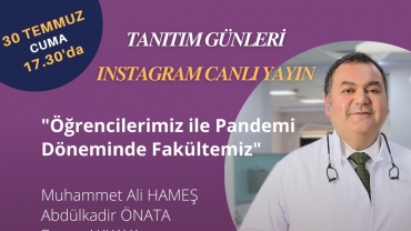 2021 Tanıtım Günleri Instagram Canlı Yayın