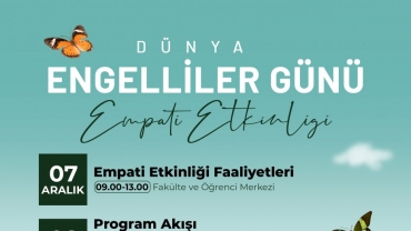 Dünya Engelliler Günü-Empati Etkinliği